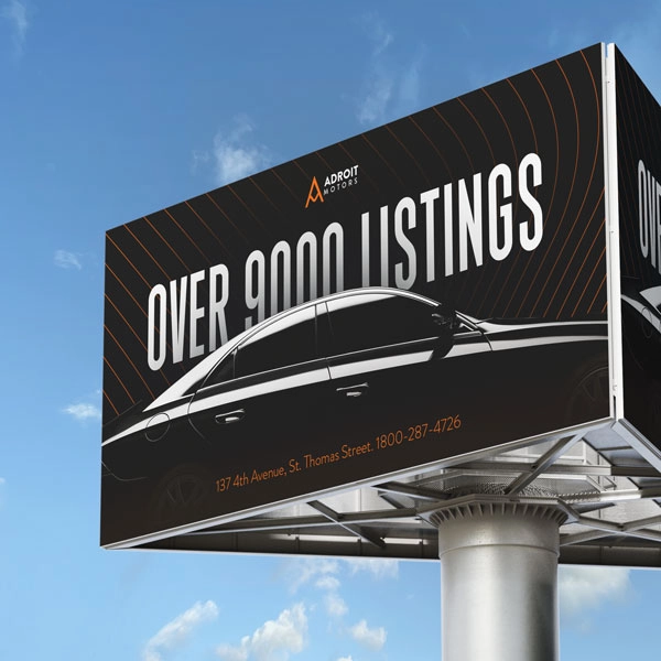 Creative Billboard Design for Car Dealer