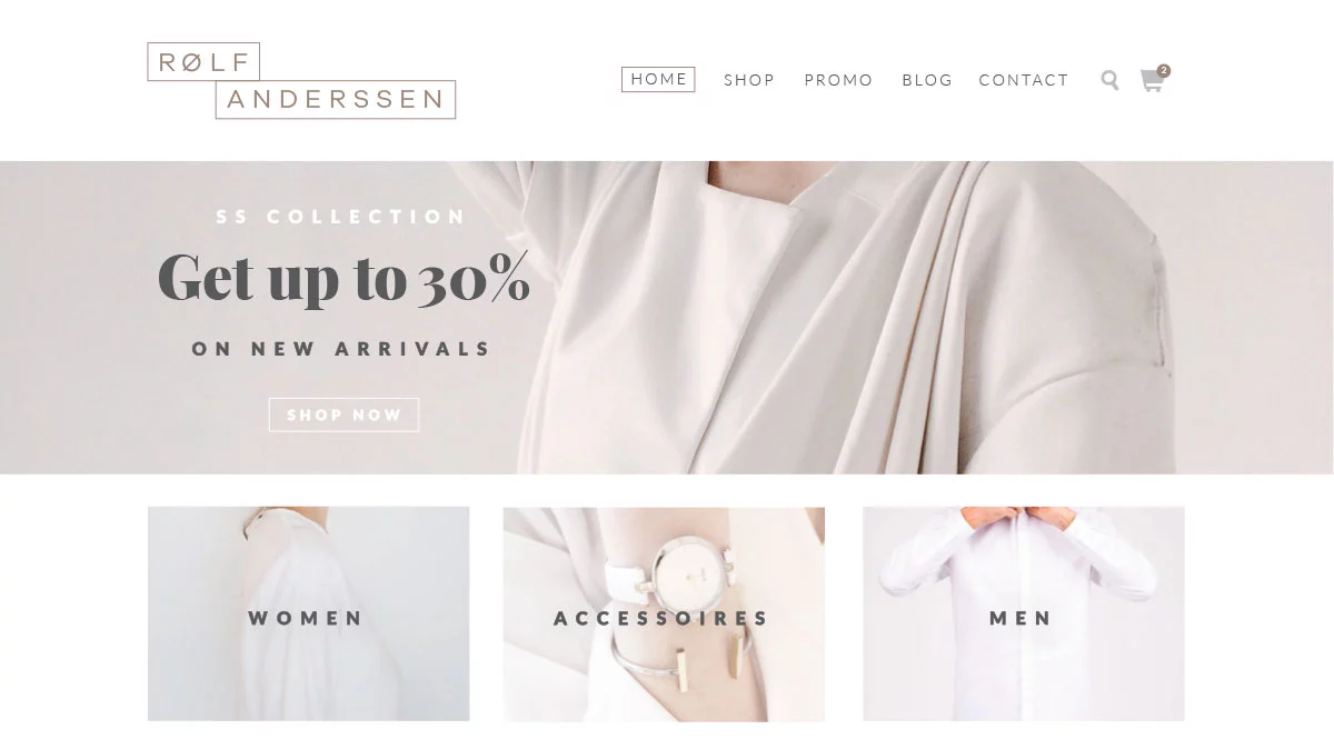 Rolf Anderssen eCommerce Website Design