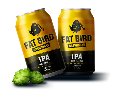 Custom Beer Logo Design - Fatbird Brewery